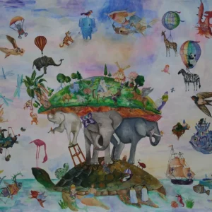 Коллективная работа. «Древний мир»/Collective picture “The ancient world”/250000₽
